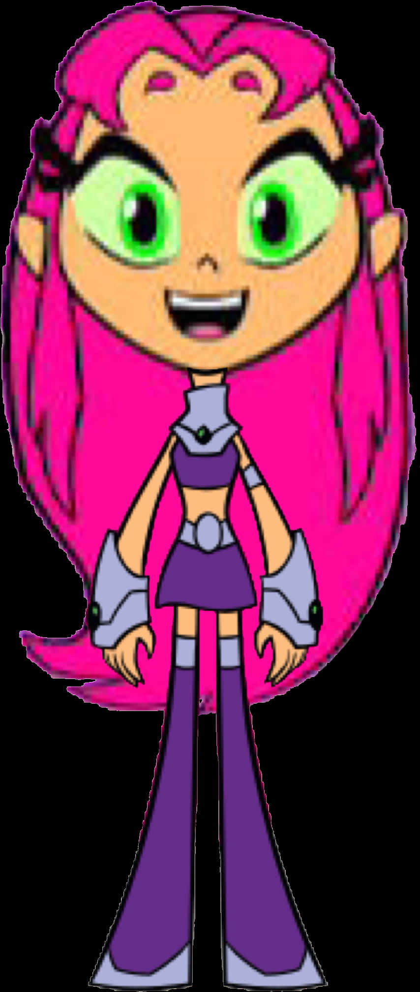 Animated Starfire Character PNG