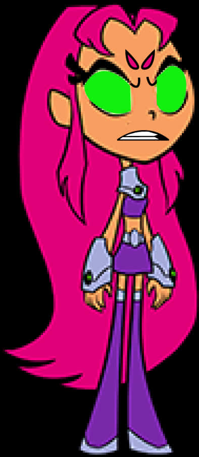 Animated Starfire Character Expression PNG
