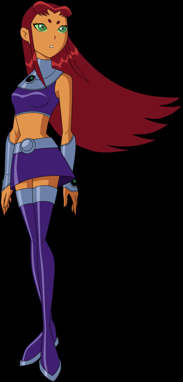 Animated Starfire Standing PNG