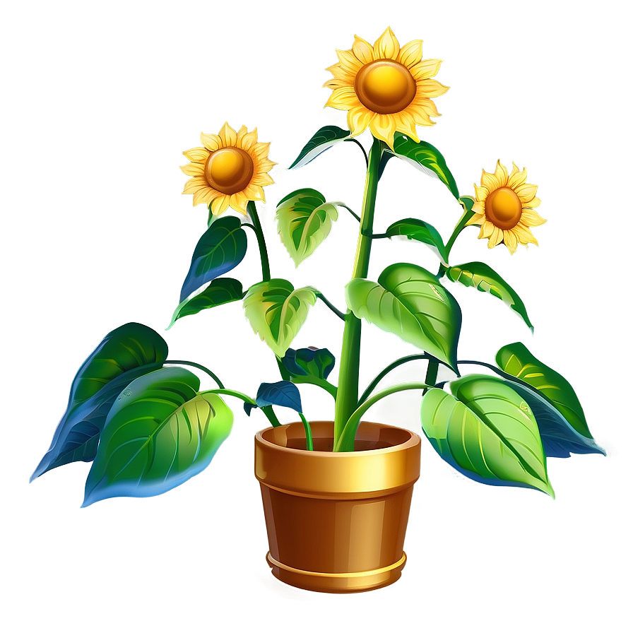 Animated Sunflower Transparent Png Oej35 PNG