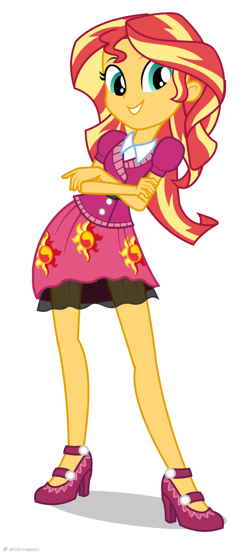Animated Sunset Shimmer Character Pose PNG