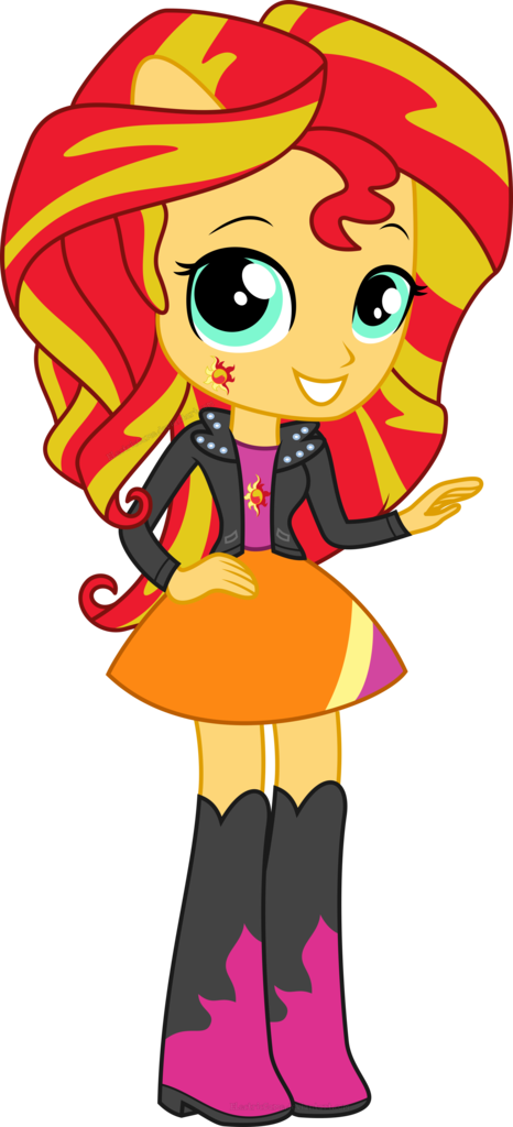 Animated Sunset Shimmer Equestria Girls Character PNG