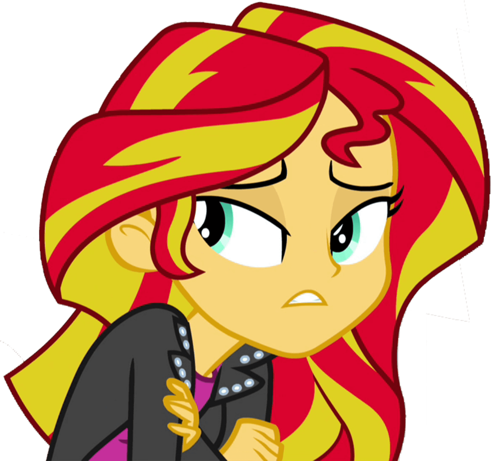 Animated Sunset Shimmer Expression.png PNG