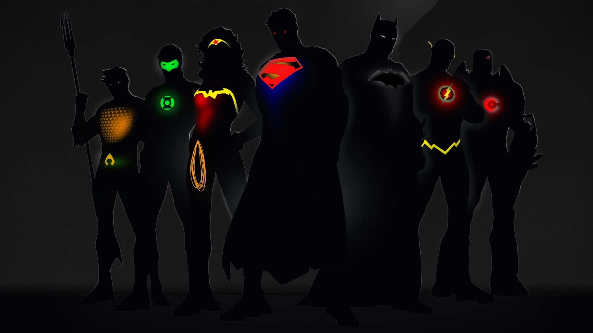 Epic Clash of Animated Superheroes Wallpaper