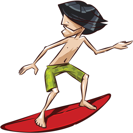 Animated Surfer Catching Waves.png PNG