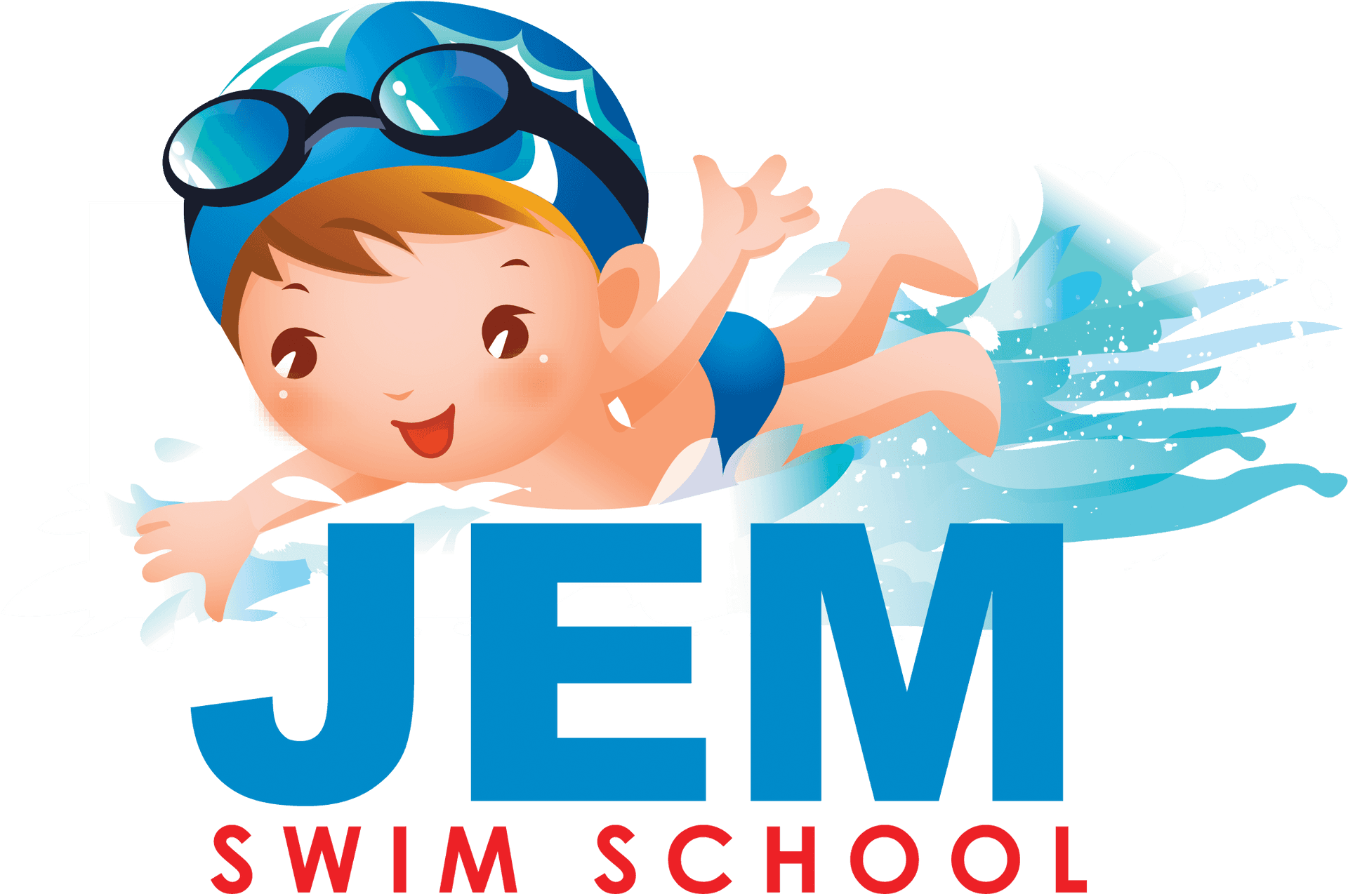 Animated Swim School Logo PNG