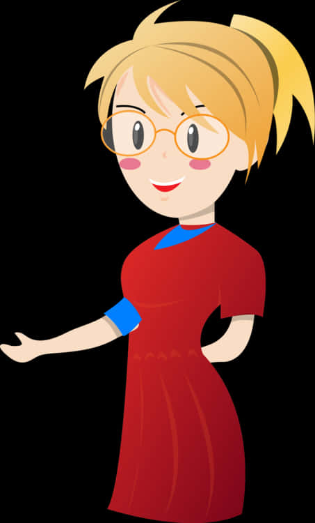 Animated Teacher Character PNG