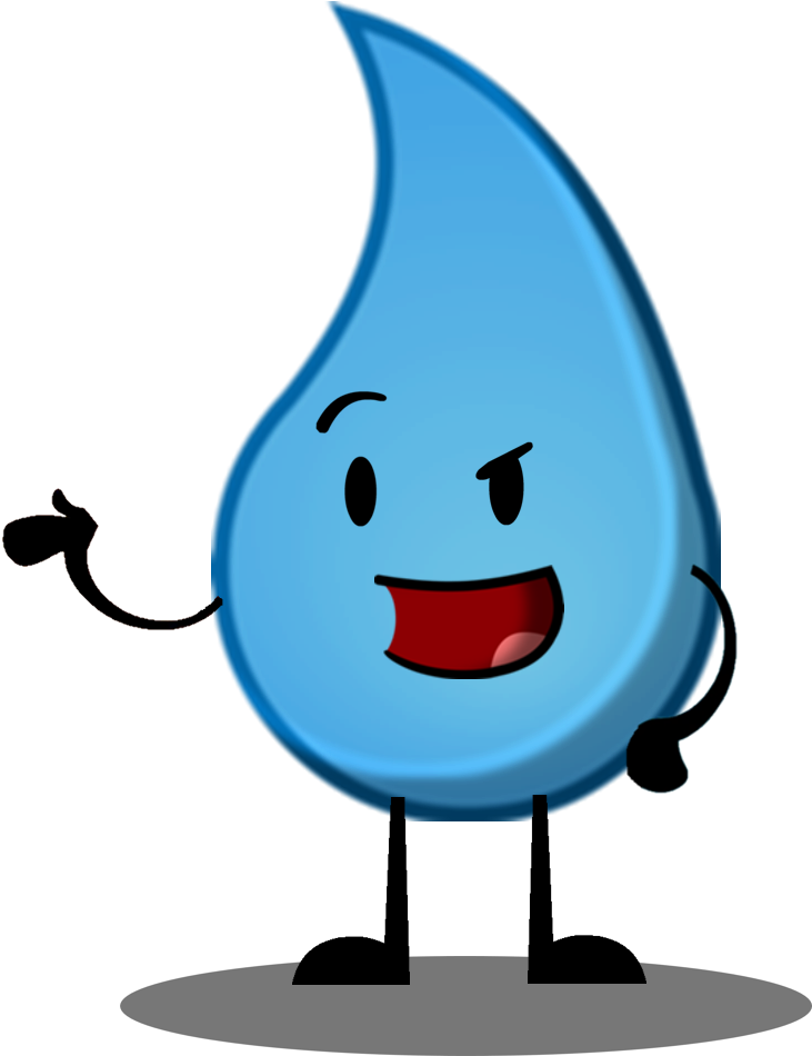 Animated Teardrop Character Smiling.png PNG