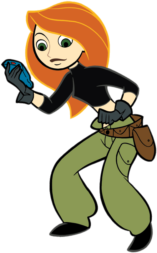 Animated Teen Heroine Action Pose.png PNG