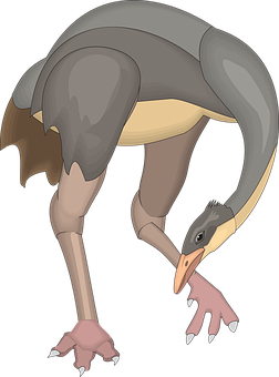 Animated_ Terror_ Bird_ Illustration PNG