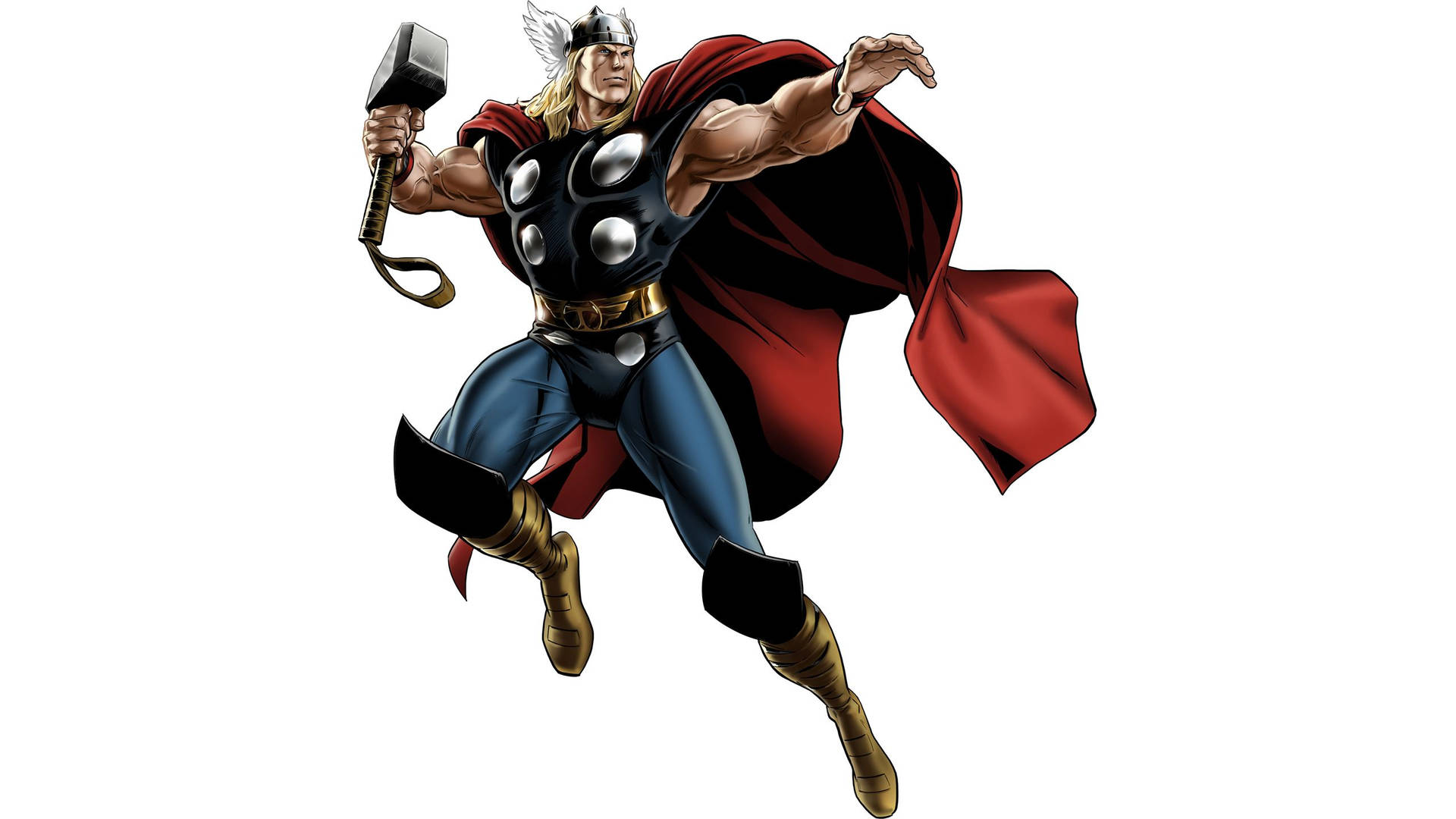 Animated Thor Superhero Marvel Comics Background