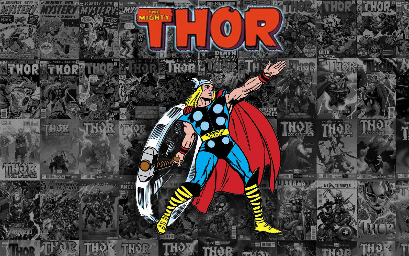 Animated Thor Superhero Poster Background