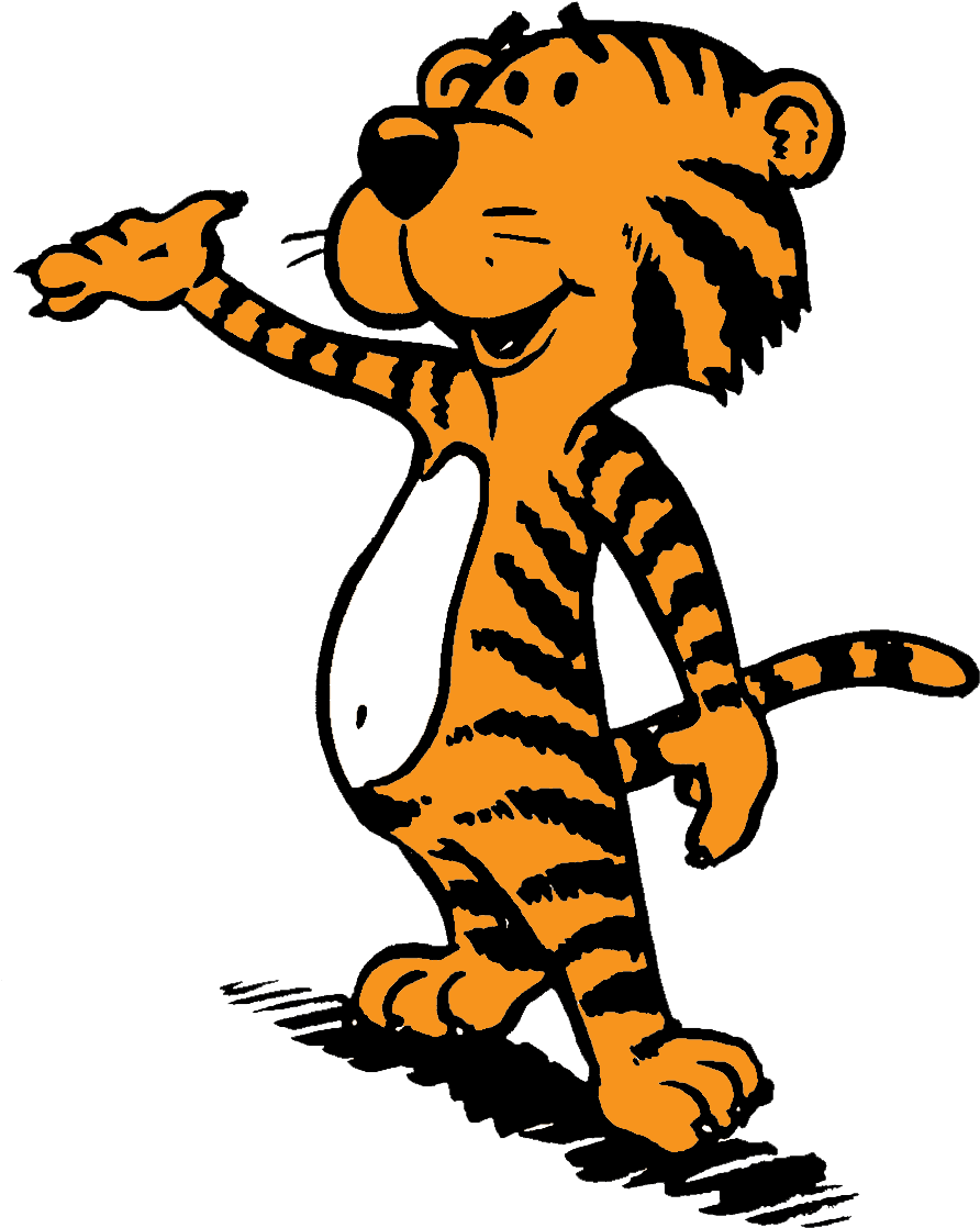 Animated Tiger Character Walking PNG
