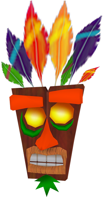 Download Animated Tiki Maskwith Flames | Wallpapers.com