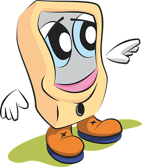 Animated Toaster Character PNG