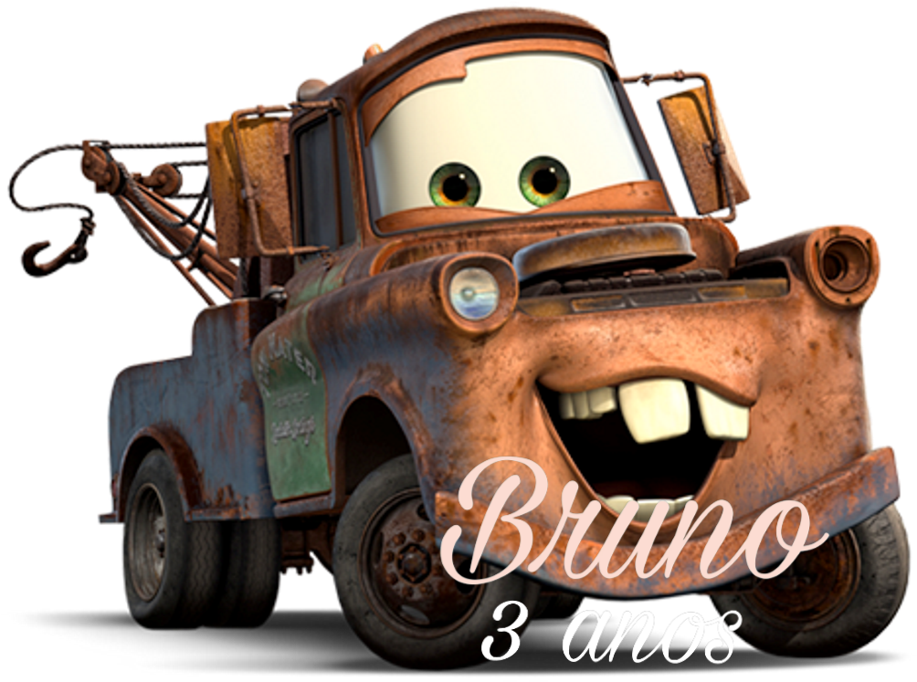 Animated Tow Truck Birthday Celebration PNG