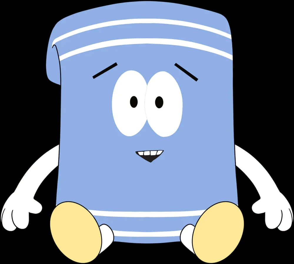 Animoitu Towelie Hahmo Hymyilemässä Taustakuva