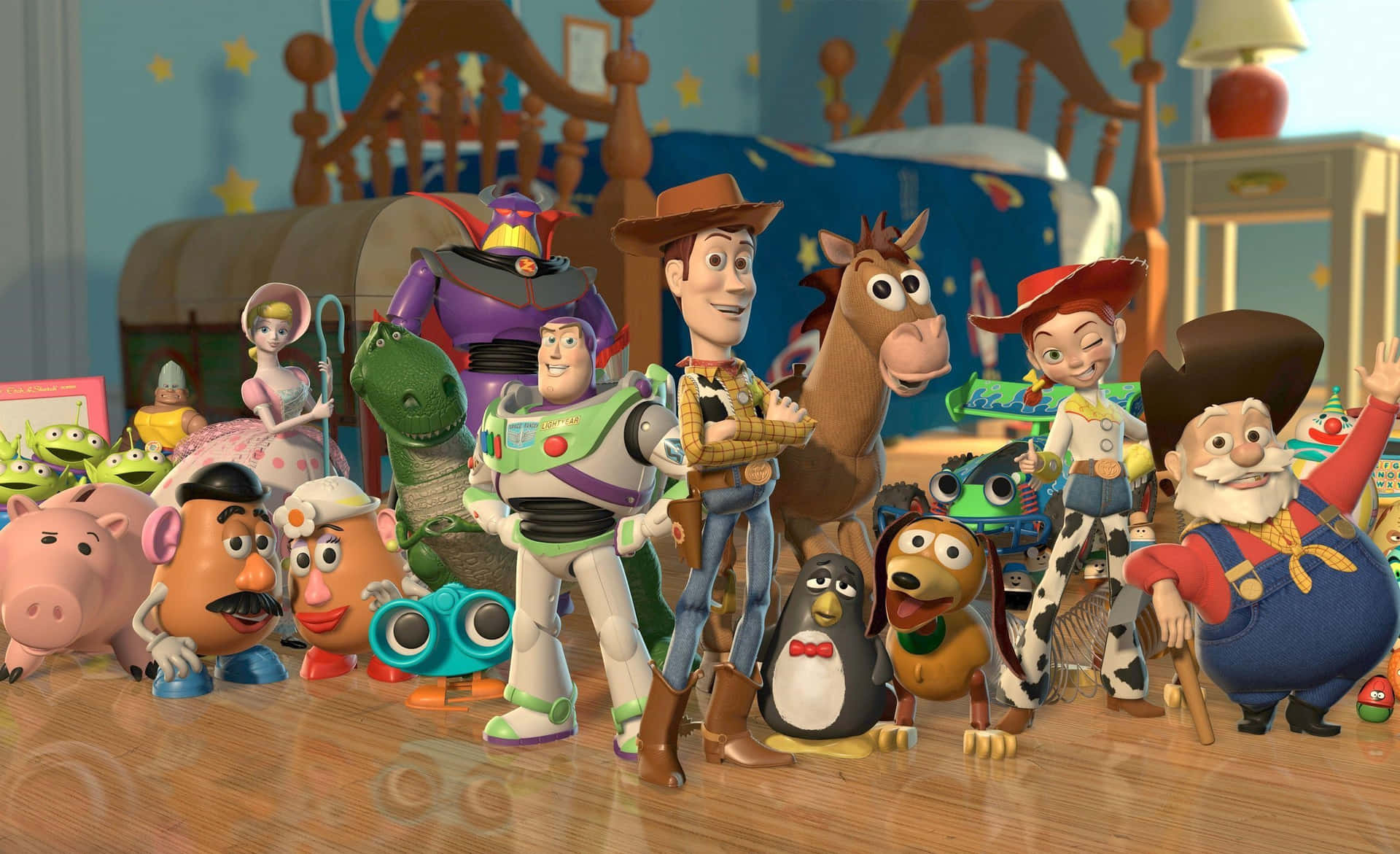 Animated Toy Characters Gathering.jpg Wallpaper