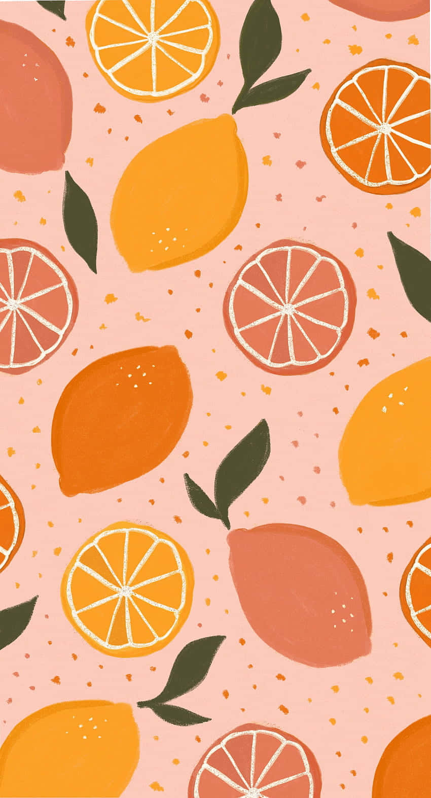 Animation af søde tropiske frugter Wallpaper