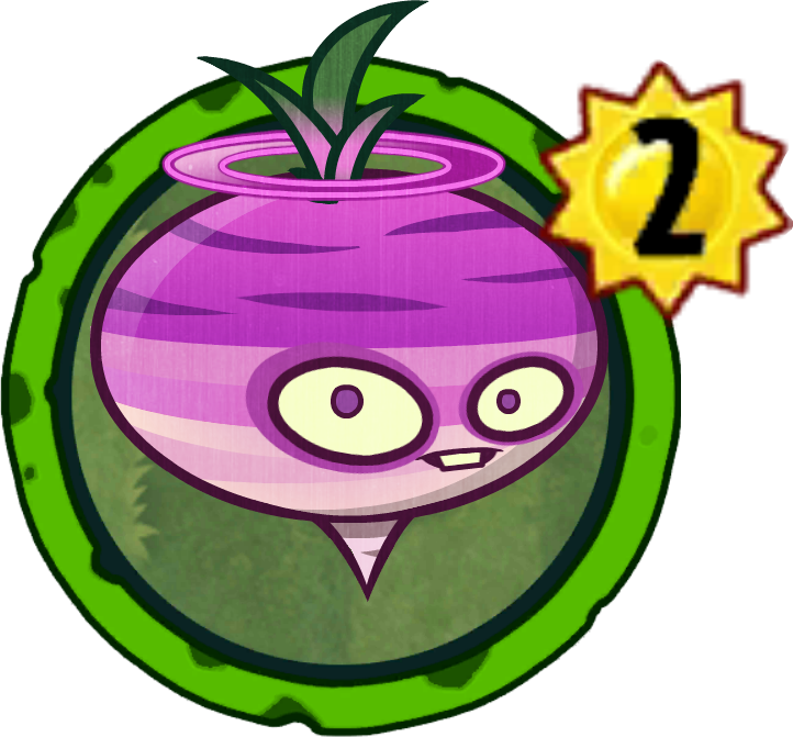 Animated Turnip Character Level2 Badge PNG