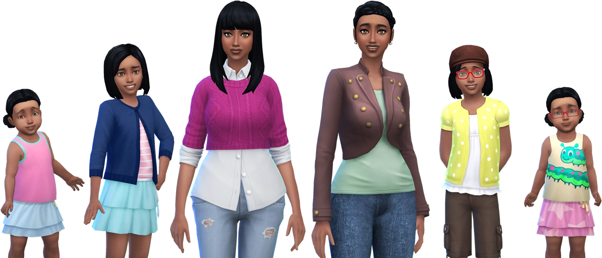 Animated Twin Families Progression PNG