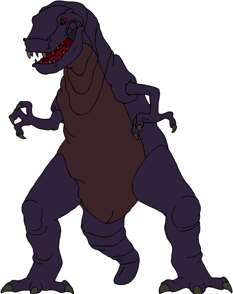 Animated Tyrannosaurus Rex Standing PNG