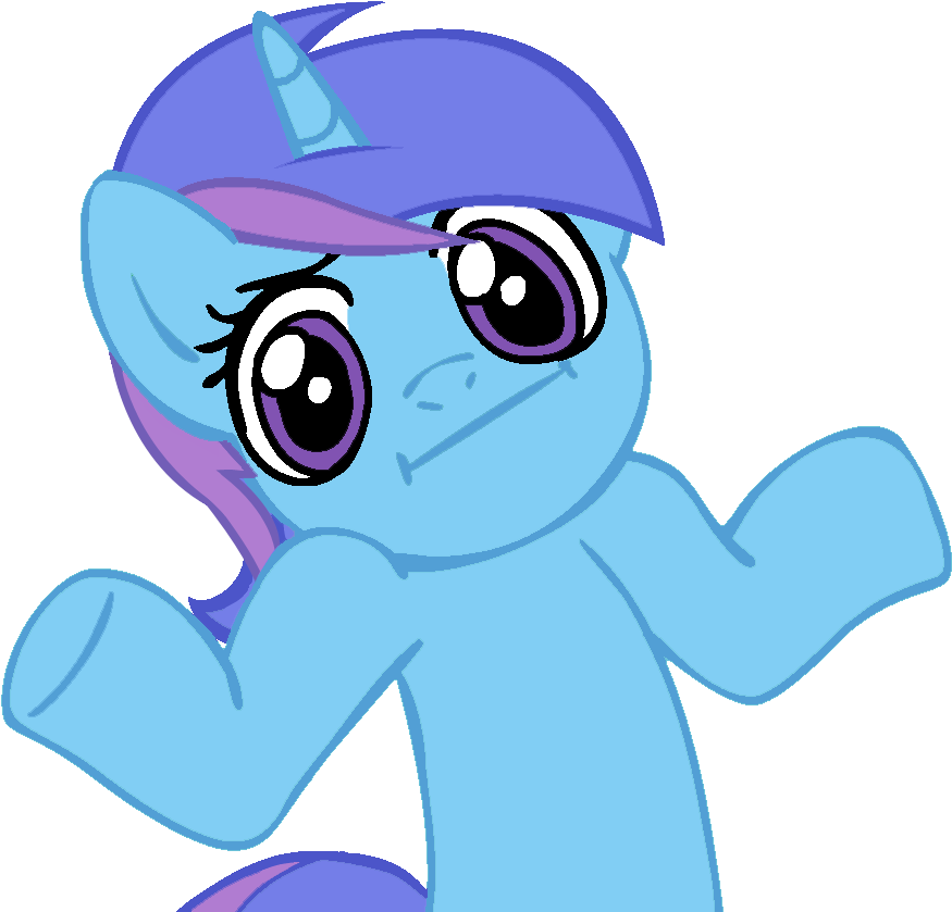 Animated Unicorn Shrugging PNG