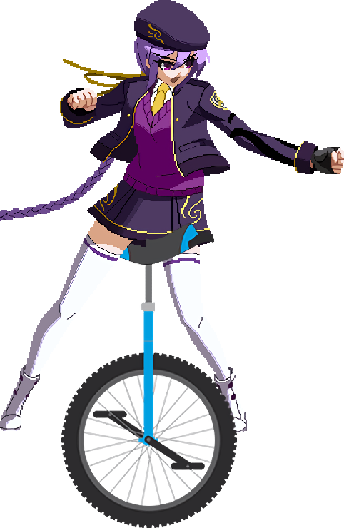 Animated Unicycle Rider PNG