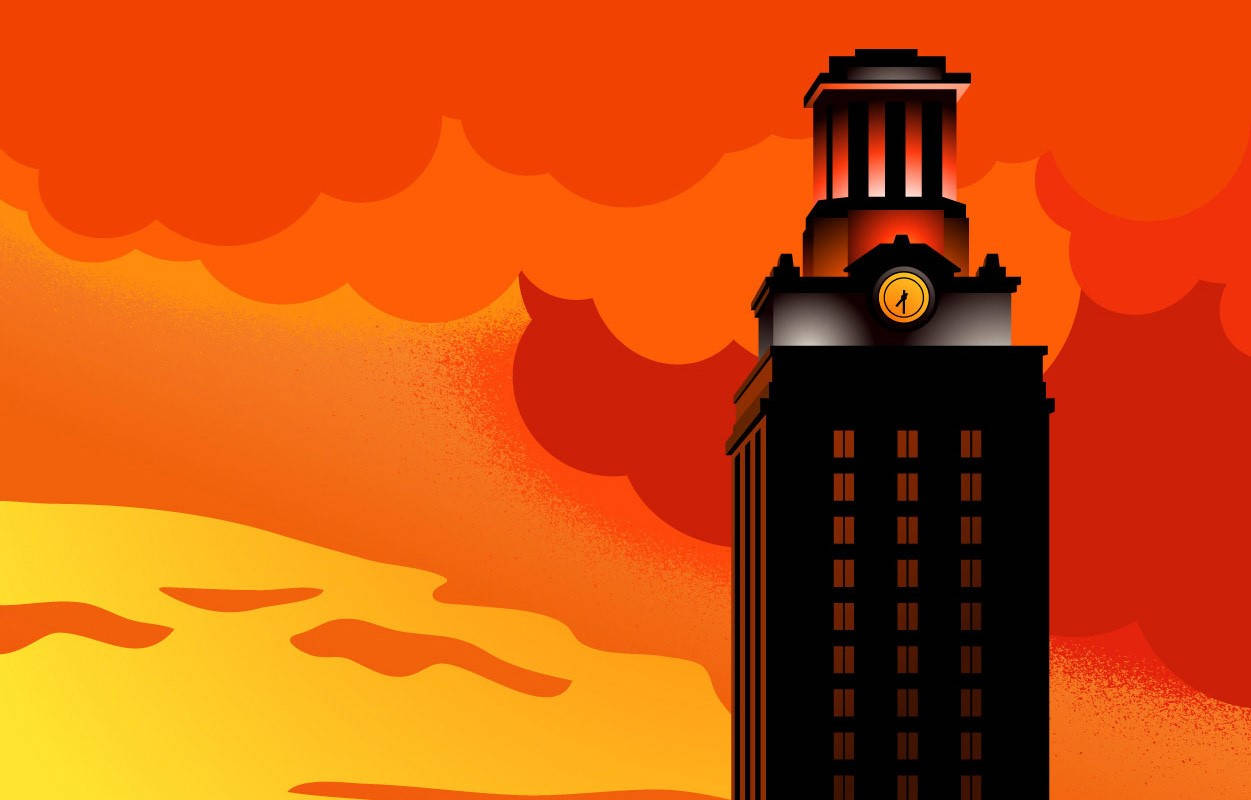 Animated University Of Texas Building Wallpaper