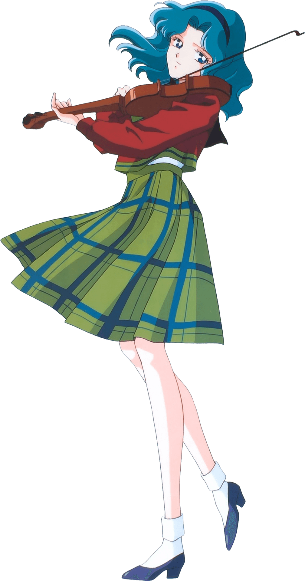 Animated Violinist Girl PNG