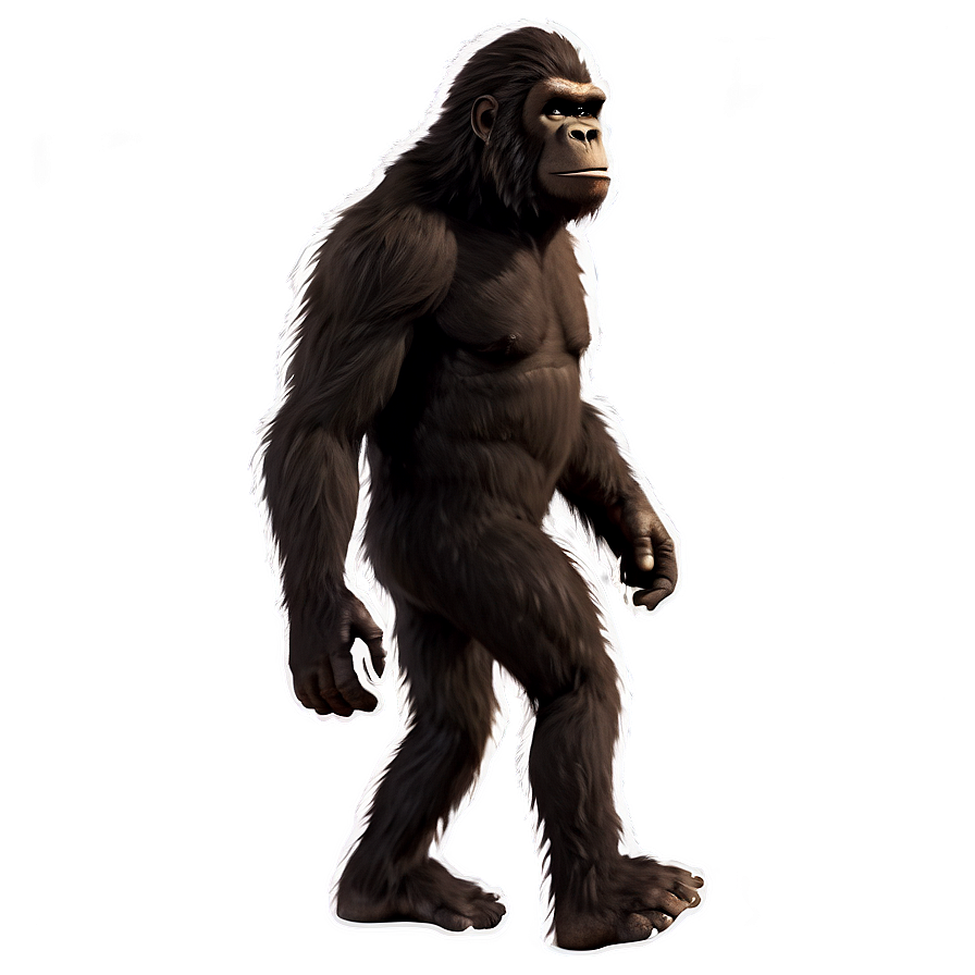 Animated Walking Bigfoot Png 05232024 PNG