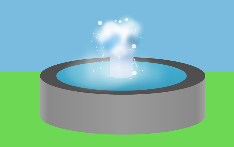 Animated Water Fountain Splash PNG