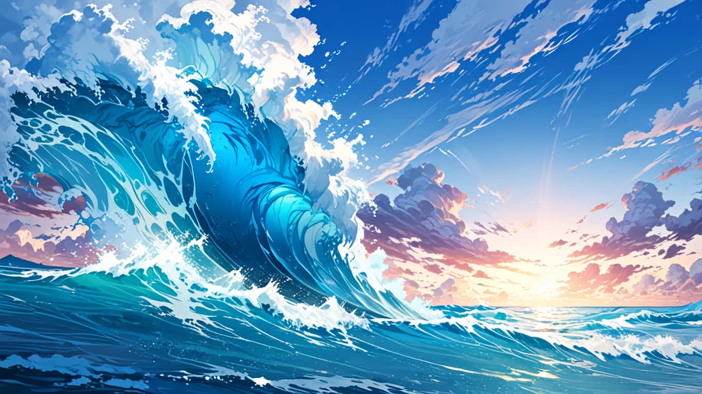 Animated Waves Of The Ocean Wallpaper