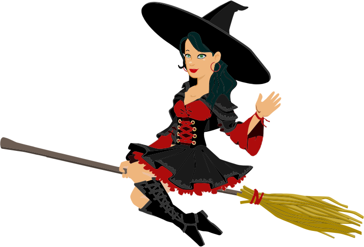 Animated Witchon Broomstick PNG
