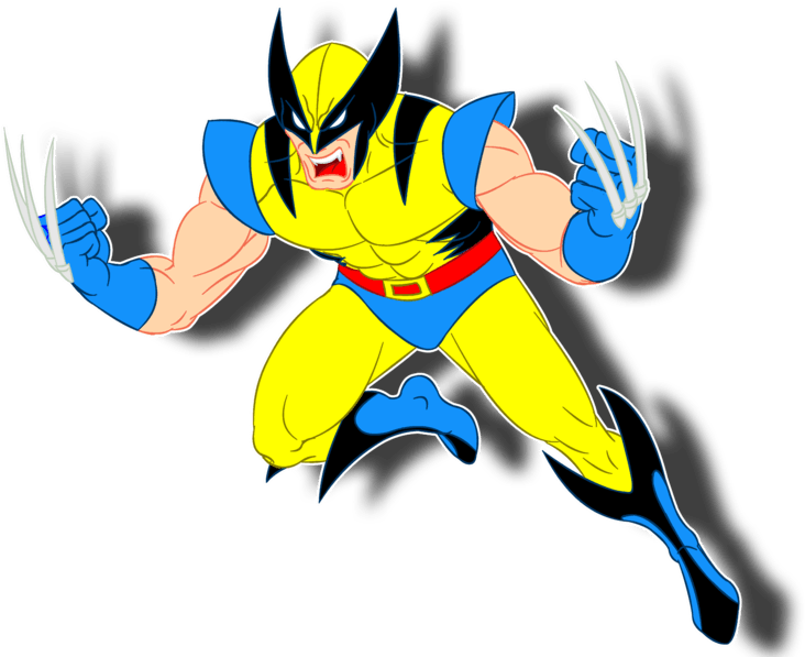 Animated Wolverinein Action PNG