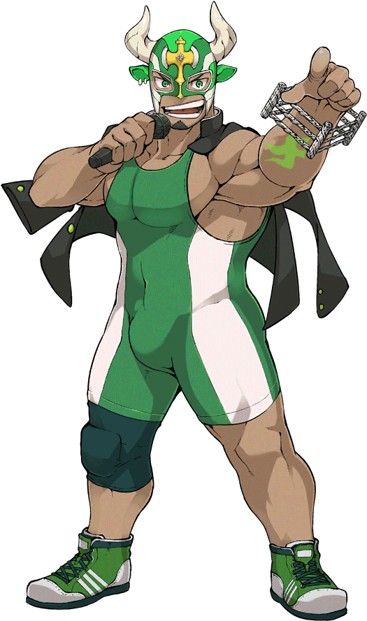 Animated Wrestler Character PNG