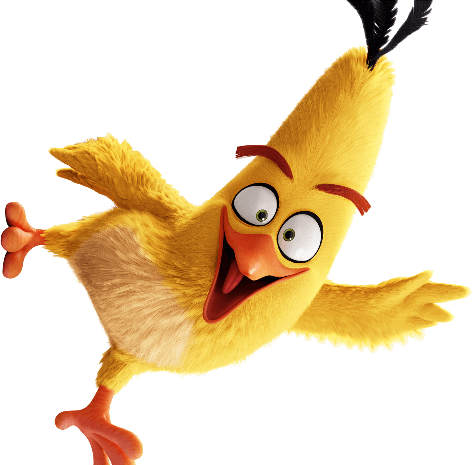 Animated Yellow Bird Flying PNG