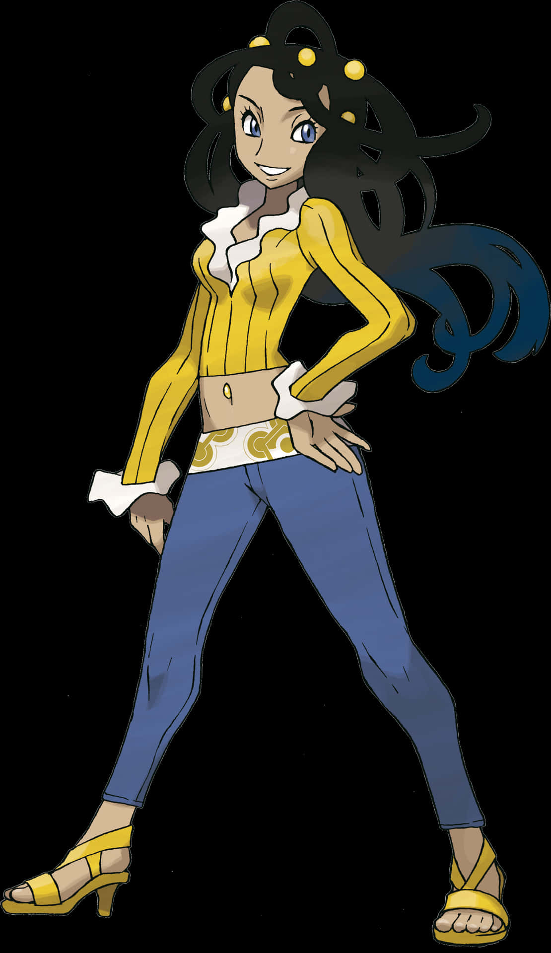 Animated Yellow Jacket Character PNG