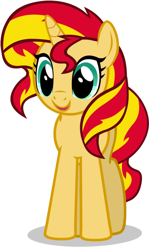 Animated Yellow Pony Character.png PNG