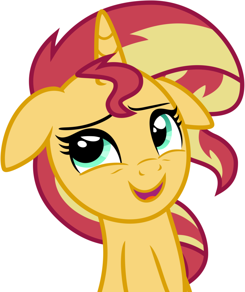 Animated Yellow Pony Smiling PNG