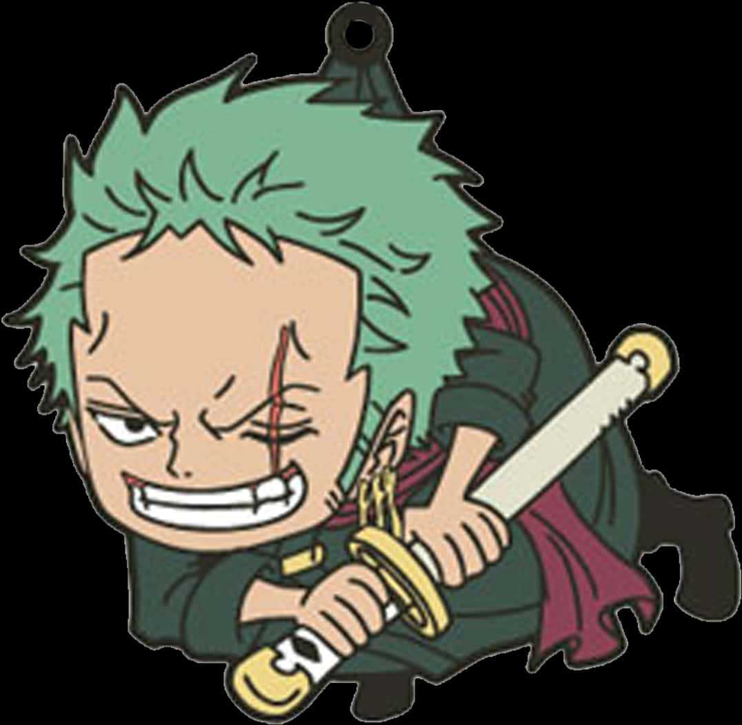 Animated Zoro With Sword.png PNG