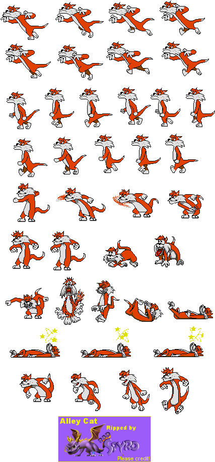 Animated_ Cat_ Sprite_ Sheet PNG