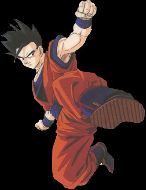 Animated_ Character_ Flying_ Punch PNG