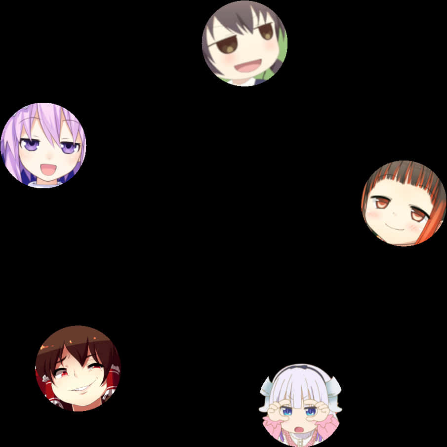 Animated_ Character_ Pentagram_ Formation PNG