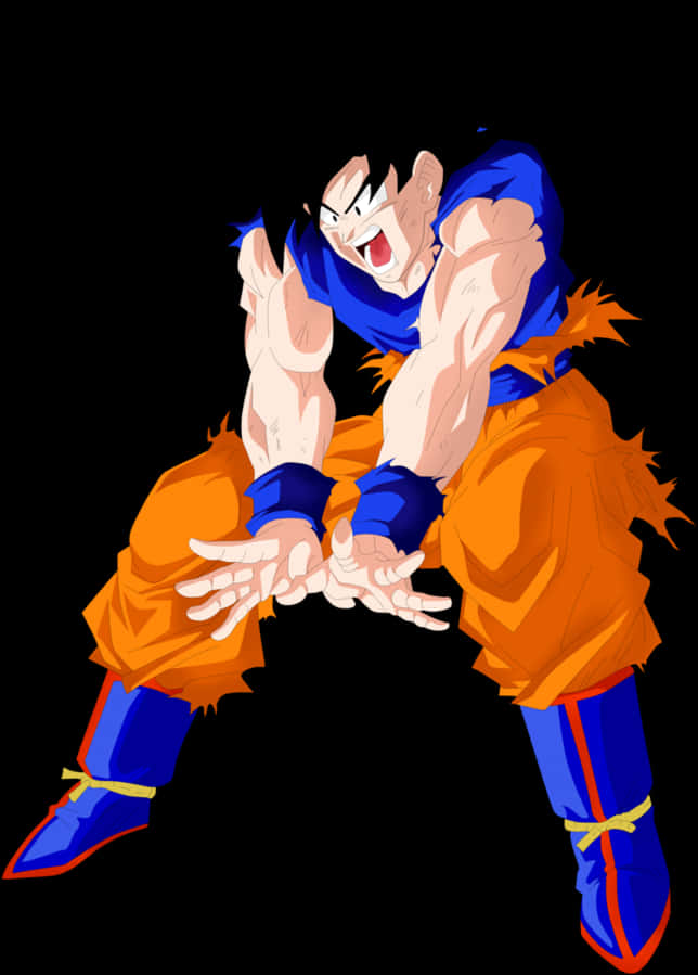 Animated_ Character_ Power_ Up_ Pose PNG