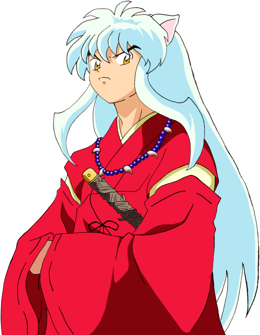Animated_ Character_in_ Red_ Robe PNG