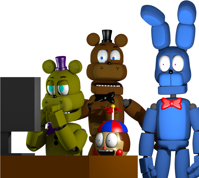 Download Animated_ Fredbear_and_ Friends | Wallpapers.com