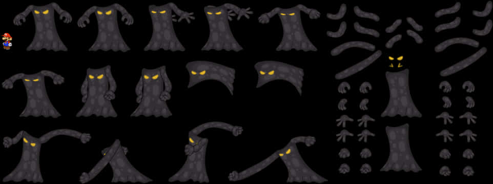 Animated_ Owl_ Character_ Sprite_ Sheet PNG