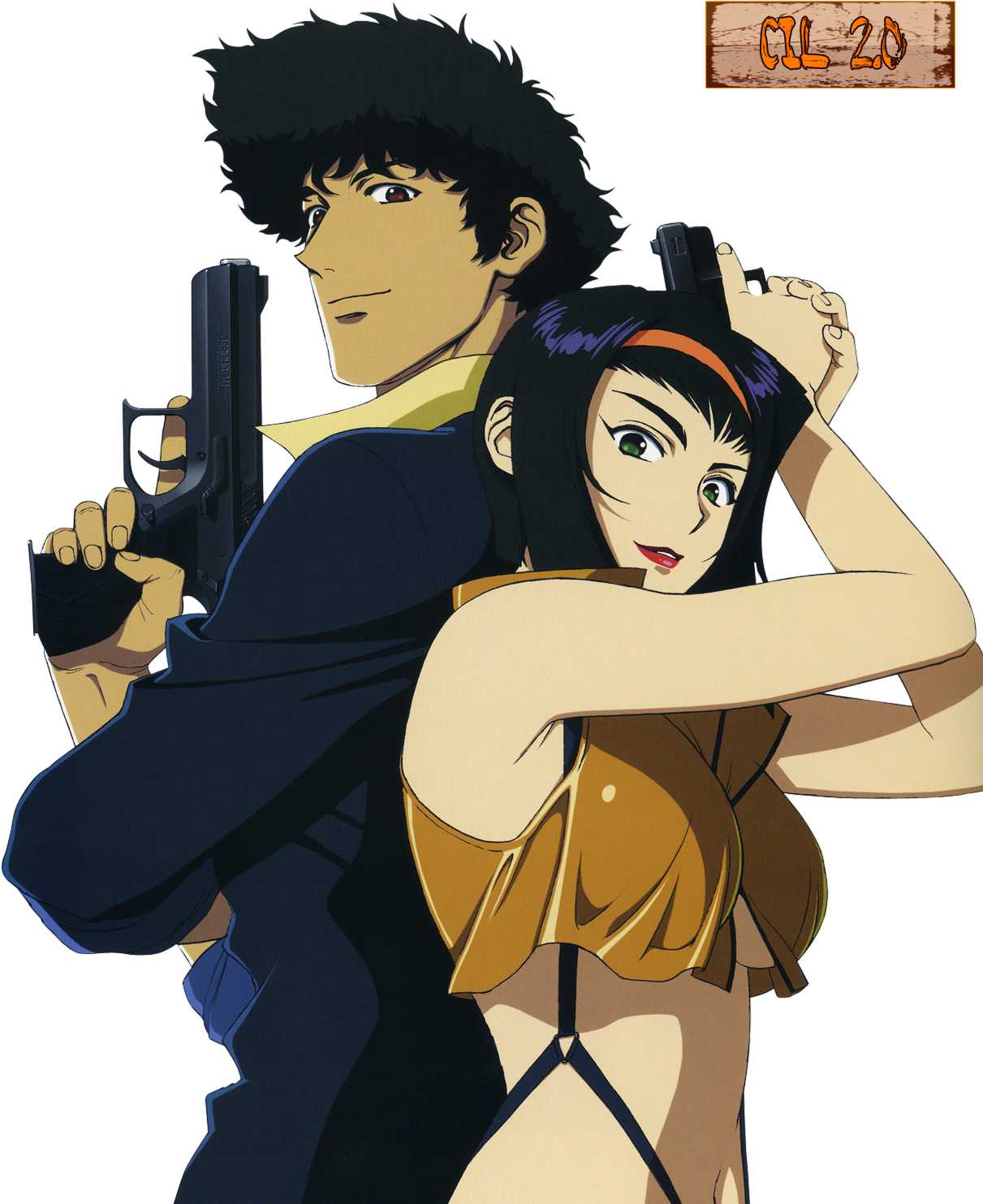 Animated_ Space_ Cowboy_ Duo PNG