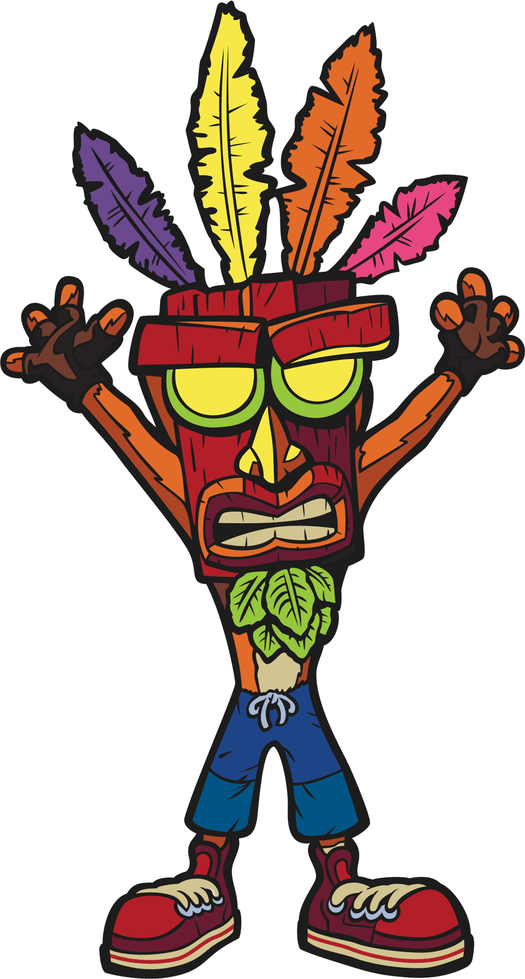 Animated_ Tiki_ Mask_ Character PNG